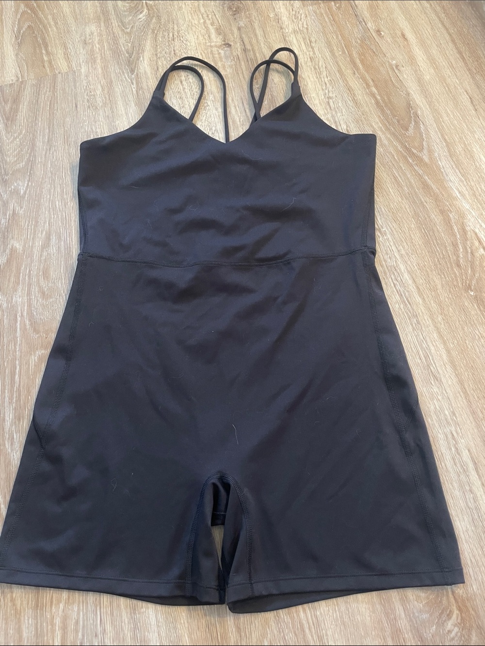 all in motion Black Sleeveless Romper Jumpsuit